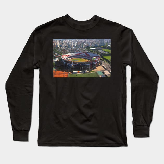 River Plate Stadium, Buenos Aires, Argentina Long Sleeve T-Shirt by Carole-Anne